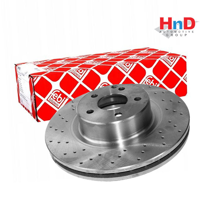 FEBI BILSTEIN 21086 Brake Disc Front Axle For MERCEDES-BENZ S-Class Saloon W220 2204212512