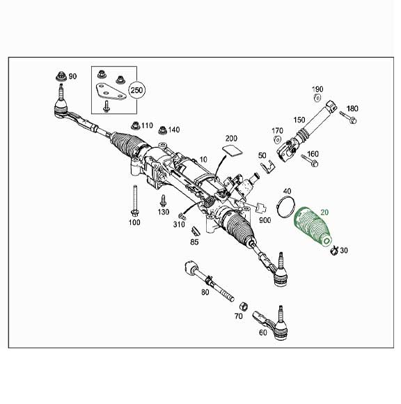 Mercedes Benz Genuine BELLOWS 2224630096