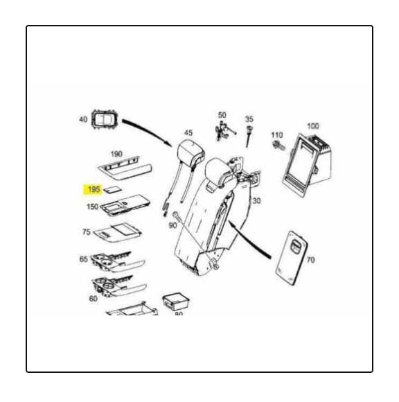 Mercedes Benz Genuine INSERT, STOWAGE COMP 2226890800