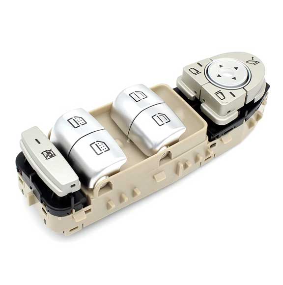 Autostar Germany WINDOW SWITCH Front (CREAM) For Mercedes Benz S CLASS W222 S550 S400 S63 S65 2015-2017 2229052004