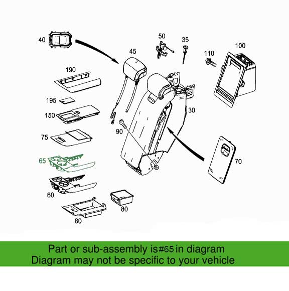 Mercedes Benz Genuine TRIM STRIP 2229703803