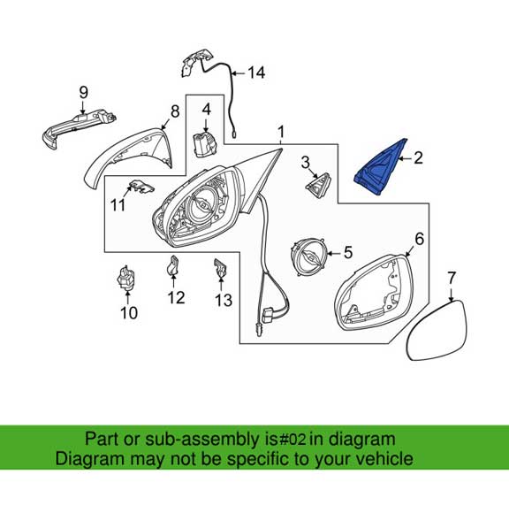 Mercedes Benz Genuine SEALING, MIRROR 2238110100