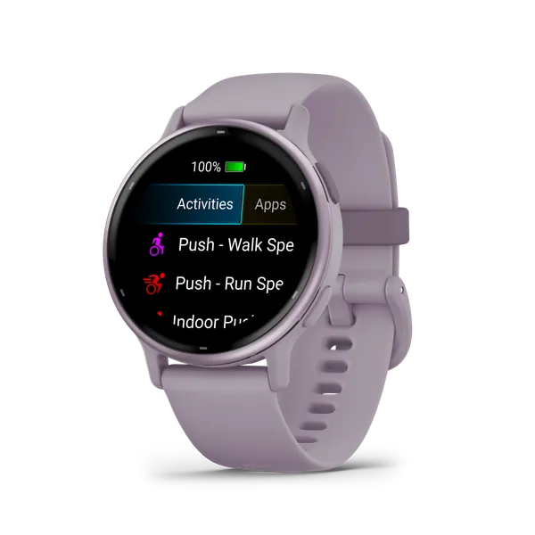 Garmin Vivoactive 5 - Metallic Orchid Aluminum Bezel with Orchid Case and Band