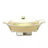 Nadstar1 Chafing Dish for Buffet Stoves Made of Ceramic Soup Pot Porcelain Food Serving 375-71