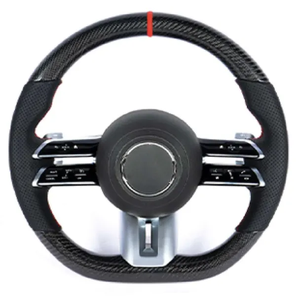 Upgraded Custom Amg Brabus Maybach Full Steering Wheel Style 3bcd105 CC-8141 Compatible With Mercedes A B C E S G V M Class Ml Gl Gla Glb Glc Gle Gls Slk G55 G63 G Wagon Eqs