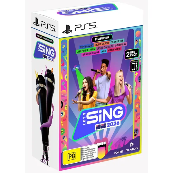 Let's Sing 2026 2 Mic Bundle PS5 Game
