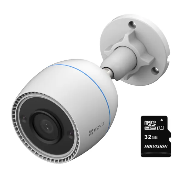 EZVIZ C3TN 1080p Outdoor WiFi Camera & Hikvision 32GB Micro SD Card