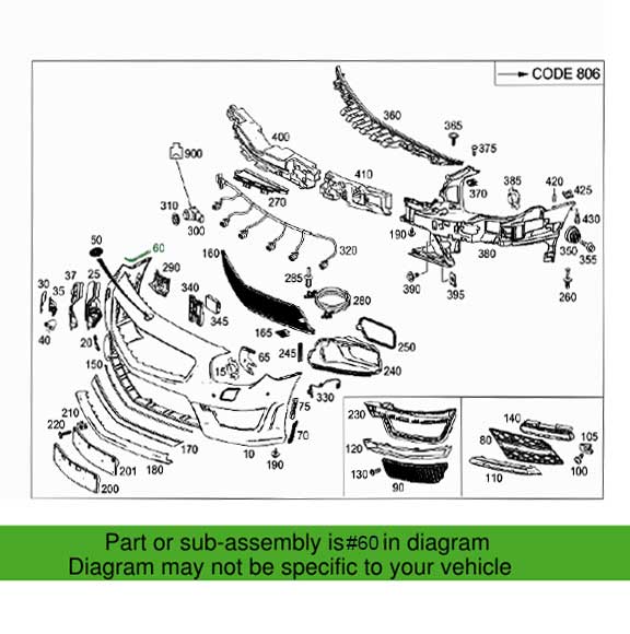 Mercedes Benz Genuine MOUNTING RAIL 2318850121
