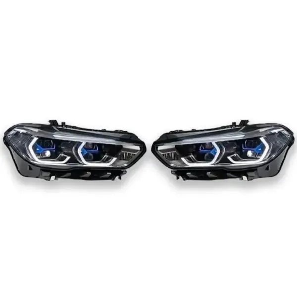 Upgraded Head Light Lamp Xenon Headlight Retrofit Upgrade Modified Led Drl Hid For Laser Headlight Car CC-5179 Compatible With Bmw X5 G05 X6 G06 2018-2022