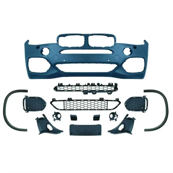 Front Bumper Upgrade Convert To M Sport Mp M Performance M Sport Mt Bodykit Wheel Arch F15-002 Gc CC-9335 Compatible With Bmw X5 F15 2014-2019