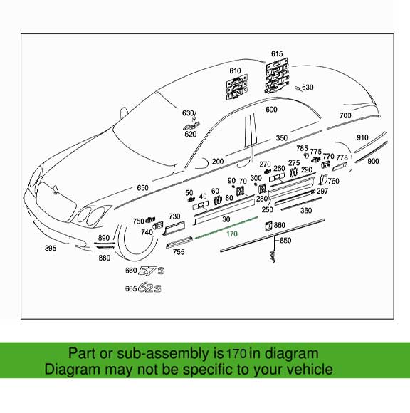 Mercedes Benz Genuine STRIP 2406902062