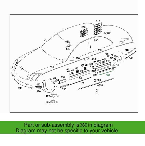 Mercedes Benz Genuine STRIP 2406902262