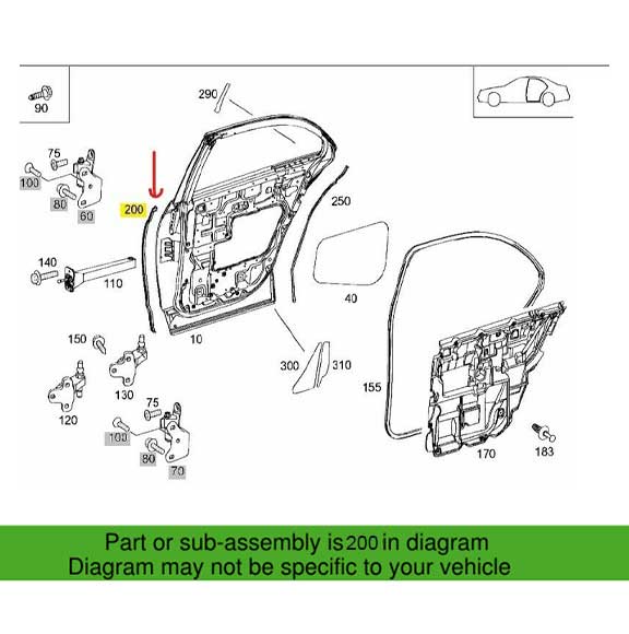 Mercedes Benz Genuine SEALING FRAME 2407301778