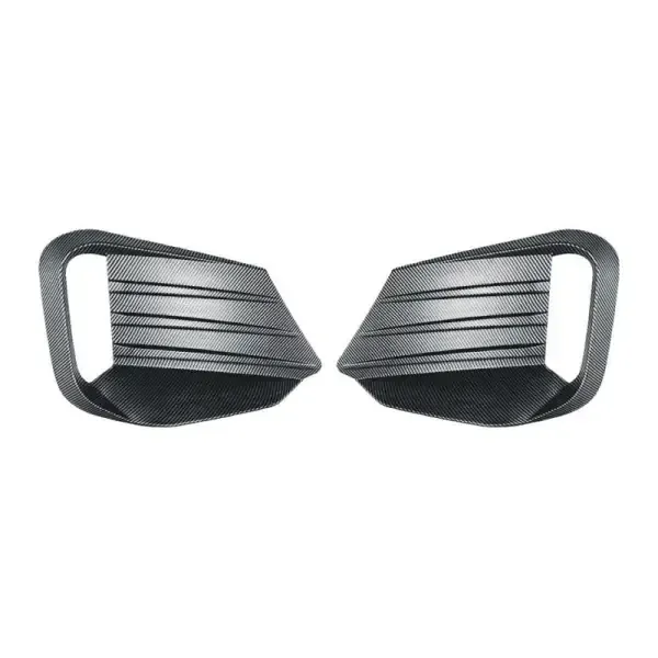 Front Bumper Fog Wind Blade Grille Cover Zst-620 Carbon Fiber Look CC-3708 Compatible With Bmw 3 Series G20 G21 Lci M Sport 2023+