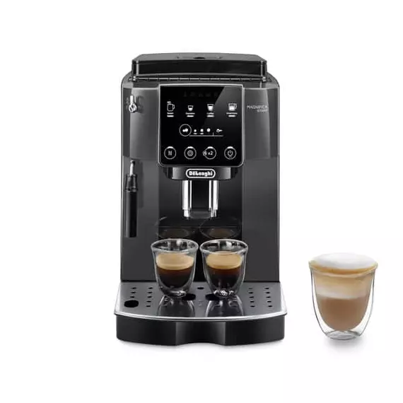 De'Longhi Magnifica Start Fully Automatic Coffee Machine, The Freshest Coffee ,Sift Touch Control Panel,Traditional Milk Frother ,One Touch Recipes Black- ECAM220.22.GB