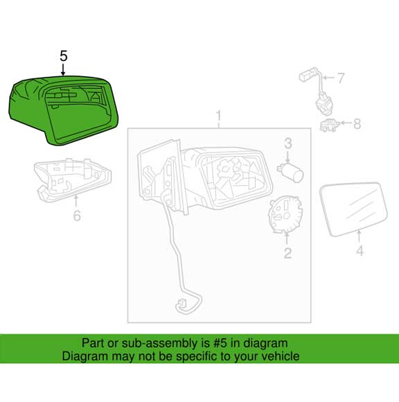 Mercedes Benz Genuine MIRROR HOUSING 24681101009991