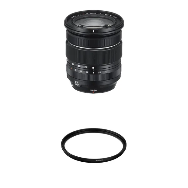 FUJIFILM XF 16-80mm f/4 R OIS WR Lens with UV Filter Kit