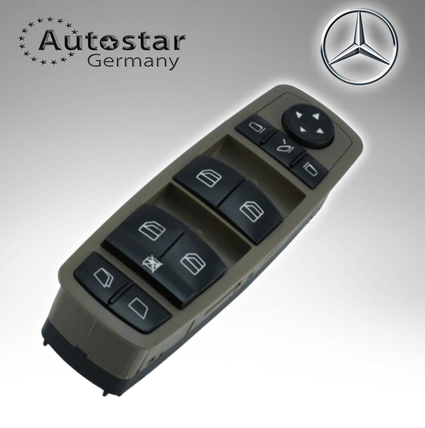 Mercedes Benz WINDOW SWICTH BROWN (W164 W251 GL320 R320 R500 R63 GL450 GL550 ) 2518300190 BROWN