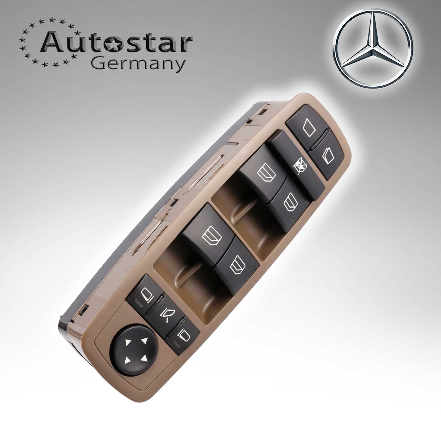 Mercedes Benz WINDOW SWITCH (brown color) 2518300390