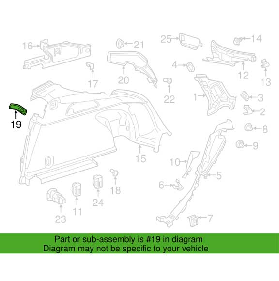Mercedes Benz Genuine COVERING PANEL 2536930500