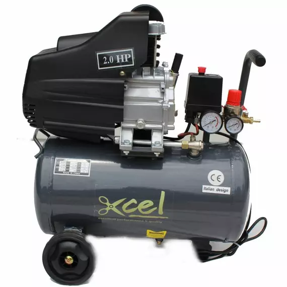 Xcel Heavy Duty Air Compressor 25L 1.5HP Electric