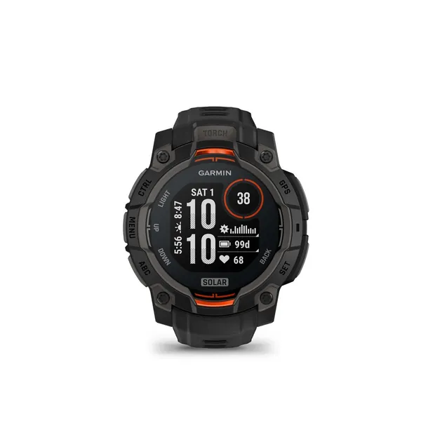 Garmin Instinct 3,45mm,Solar,Black Bezel with Black Band