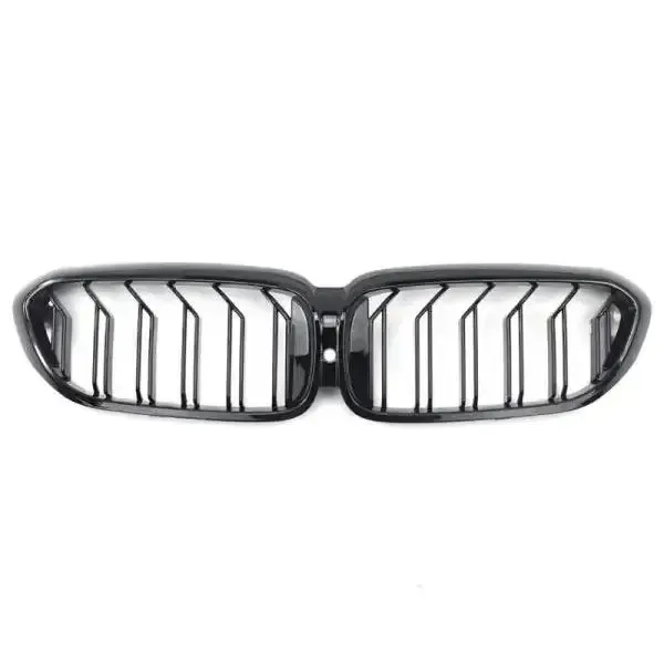 Front Bumper Grill Glossy Black G30 Grill Glossy Black Lci Style CC-1669 Compatible With Bmw 5 Series G30 G31 2017-2020