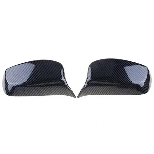 Side Mirror Cover Carbon Fiber Look Aerodynamic CC-2030 Compatible With BMW 5 Series E60 2006-2010 & 6 Series E63 2007-2011