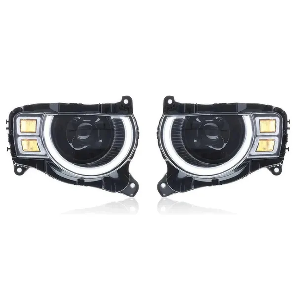 Front Upgraded Head Light Lamp Xenon Headlight Retrofit Upgrade Modified Led Drl Hid CC-6998 Compatible With Range Land Rover Defender L663 Lr129997 2020+