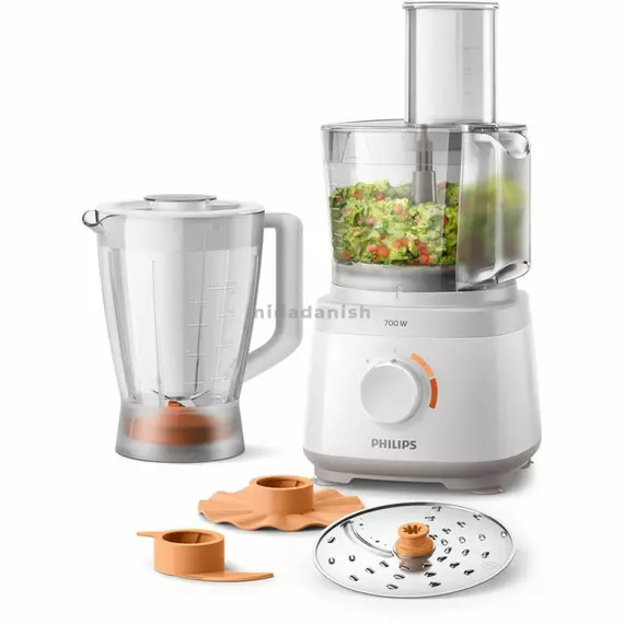 Philips Food Processor 700W Blender Jar 2 in 1 Disc 19 Functions HR7320