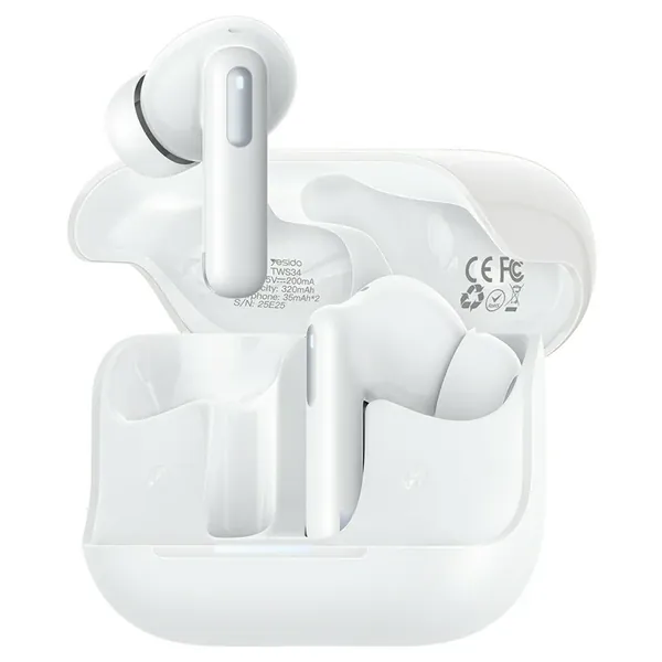 YESIDO TWS34 Bluetooth-compatible Earbuds Dual Mic ANC + ENC Noise Cancelling Touch Control Wireless Earphones