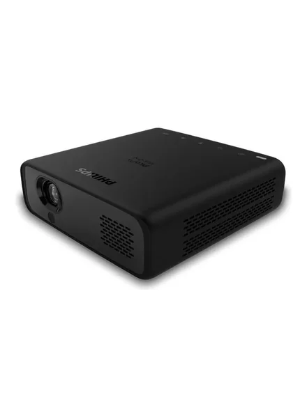 Philips NeoPix 520, True Full HD Projector with Integrated Android TV, Chromecast, and HDMI Connection, Ultra-Bright and Portable, Built-in Speakers And 5-Hour Battery PPX520/INT Black