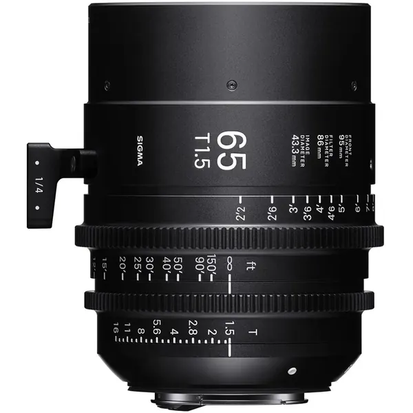 Sigma 65mm T1.5 Fully Luminous FF High-Speed Cine Prime Lens (Canon EF Mount, Feet)
