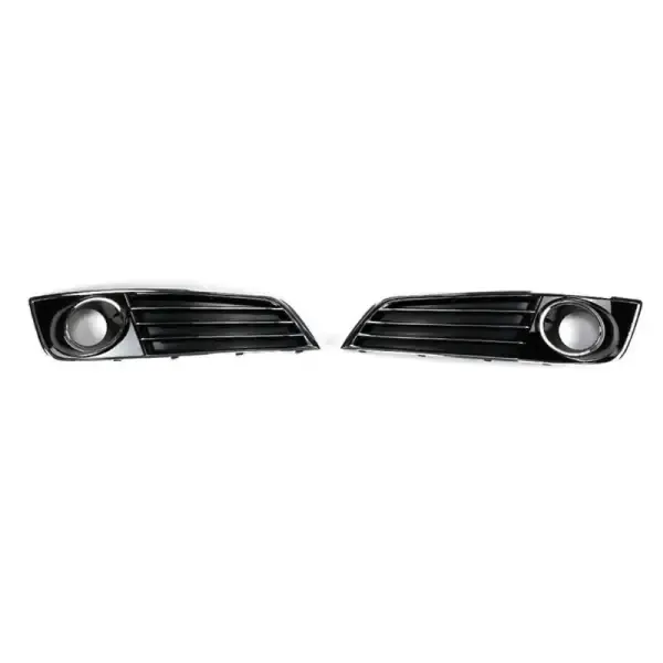 Fog Lamp Light Grill Cover Frame With Hole 3 Line CC-3305 Compatible With Audi A8 S8 2010-2013