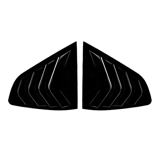 Rear Side Window Mirror Louver Spoiler Cover Glossy Black Zst-685 Gb CC-6089 Compatible With Bmw X4 G02 2018-2024