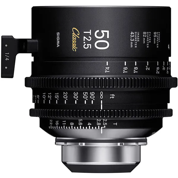 Sigma 50mm T2.5 FF Classic Cine Prime with /i Technology (PL Mount, Feet)