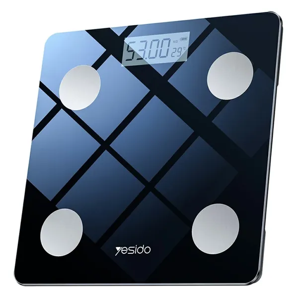 YESIDO MG42 Smart Bluetooth-compatible Body Fat Scale High Precision Digital Weight Scale - Black