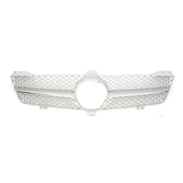 Front Bumper Show Grill Amg Silver CC-3148 Compatible With Mercedes Cls Class W219 2008-2011