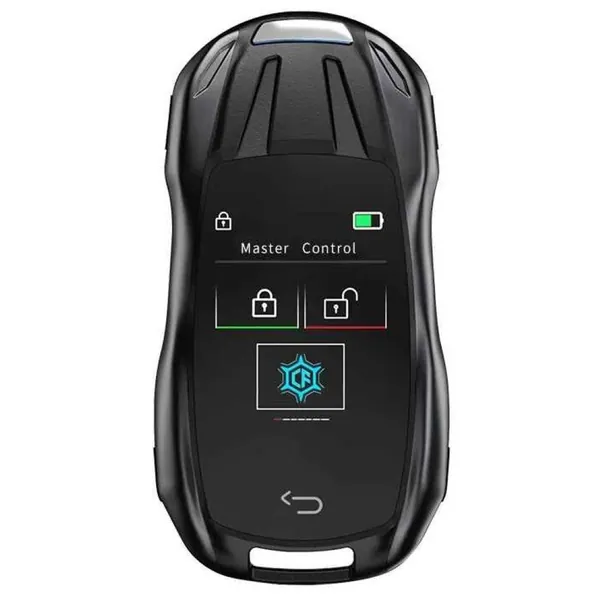 Lcd Led Smart Keyless Key Cf828 Black CC-9360 Compatible With Audi Bmw Mercedes Jaguar Range Rover Porsche Volkswagen Skoda Volvo Nissan Jeep Maruti Toyota Hyndai Kia Ferrari Lamborghini Mini Cooper