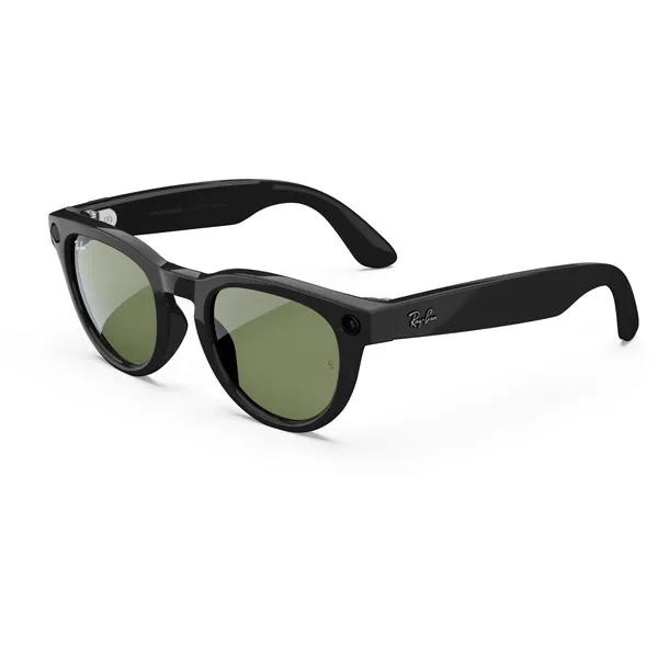 Ray-Ban | Meta Headliner Gen 1 AI Glasses (Shiny Black/Green Polarised)