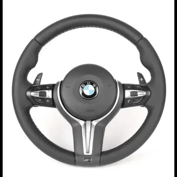 M5 M Sports Steering Wheel Cover CC-2679 Compatible With BMW 5 Series F10 2010-2017 6 Series F12 2012-2016 7 Series F02 2009-2016