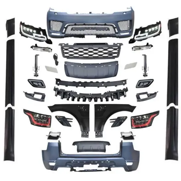 Upgrade Facelift Convert To 2018-2022 Oe Style Bodykit Bumper Headlight Taillight CC-5865 Compatible With Range Land Rover Sport L494 2014-2017