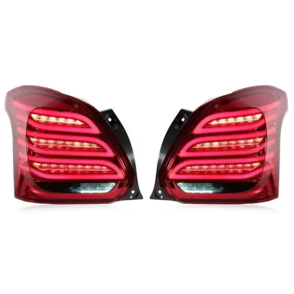 Upgraded Tail Light Lamp Xenon Taillight Retrofit Upgrade Modified Led Drl Hid Red A CC-5184 Compatible With Maruti Suzuki Swift 2018-2023