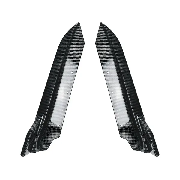 M Sports Rear Bumper Lip Splitter Skirts Canard Carbon Fiber Look Zst-619 Cf CC-6061 Compatible With Bmw 3 Series E90 E91 E92 2007-2011