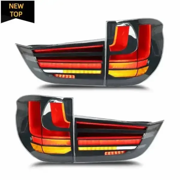 LCI Style LED Tail Lights Assembly Rear Lamps Smoked Lens LED Taillight Compatible With BMW X5 F15 X5M F85 2014 to 2018