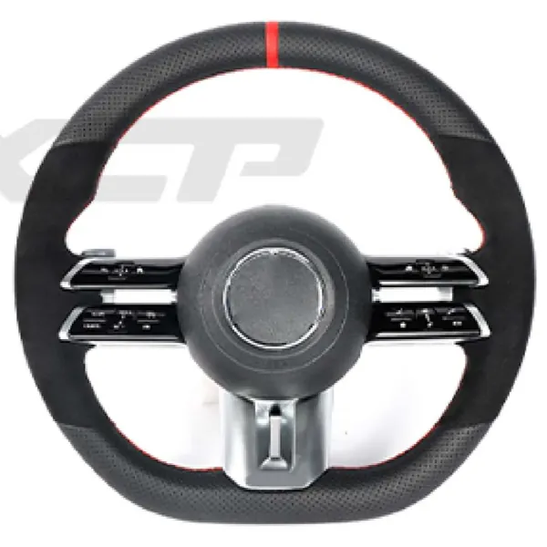 Upgraded Custom Amg Brabus Maybach Full Steering Wheel Style 12 CC-8150 Compatible With Mercedes A B C E S G V M Class Ml Gl Gla Glb Glc Gle Gls Slk G55 G63 G Wagon Eqs
