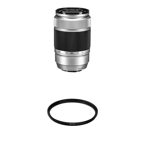 FUJIFILM XC 50-230mm f/4.5-6.7 OIS II Lens with UV Filter Kit (Silver)