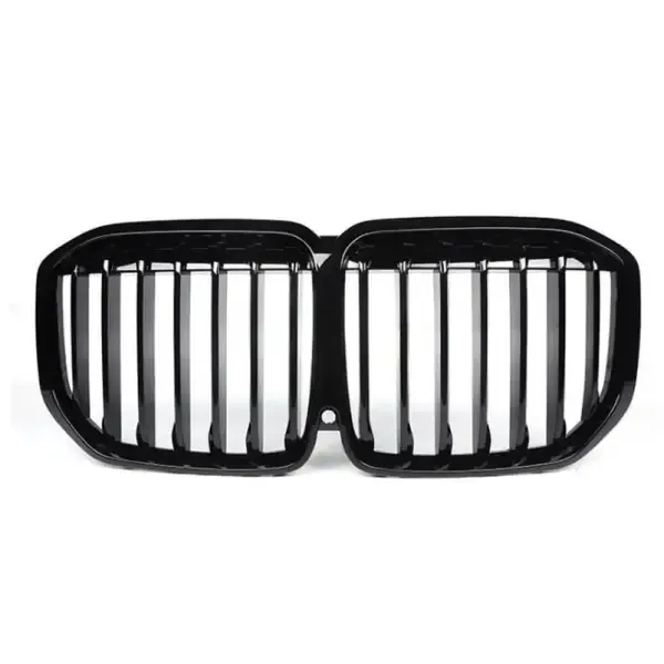 Front Bumper Grill Glossy Black Single CC-3129 Compatible With BMW X7 G07 2019-2021