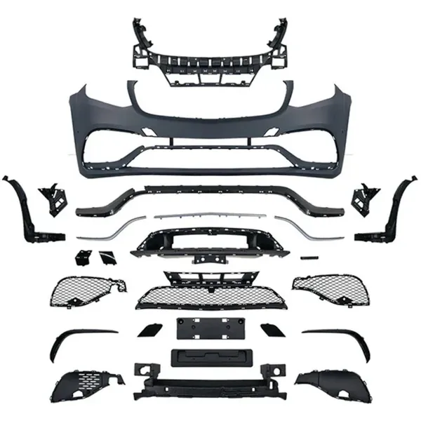 Front Bumper Upgrade Convert To Amg Gls63 Amg Bumper Bodykit Gc X166-004 CC-9624 Compatible With Mercedes Benz Gls W166 X166 2016-2019
