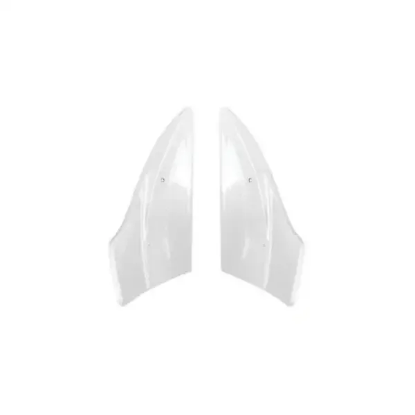 Front Bumper Lip Splitter Skirts Flag Spoiler Zst-051 Gw Glossy White Brabus Amg Style CC-4292 Compatible With Mercedes C Class W206 2022+